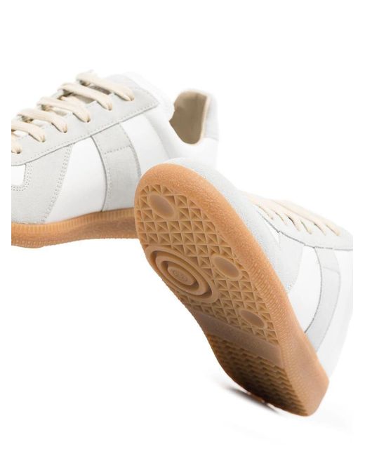 Maison Margiela White Replica Leather Sneakers