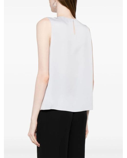 Theory White Straight Flap Top