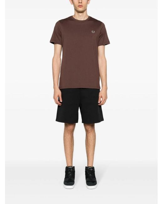 Fred Perry Brown Fp Crew Neck T-Shirt for men