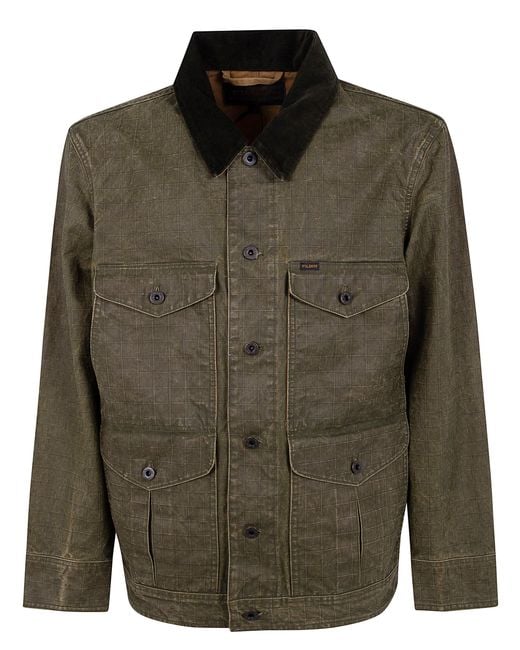 Filson Green Coated "Journeyman" Jacket for men