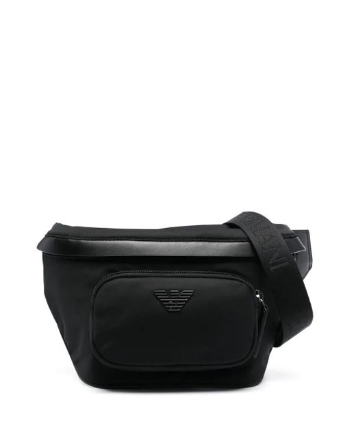 Emporio Armani Black Belt Bag for men