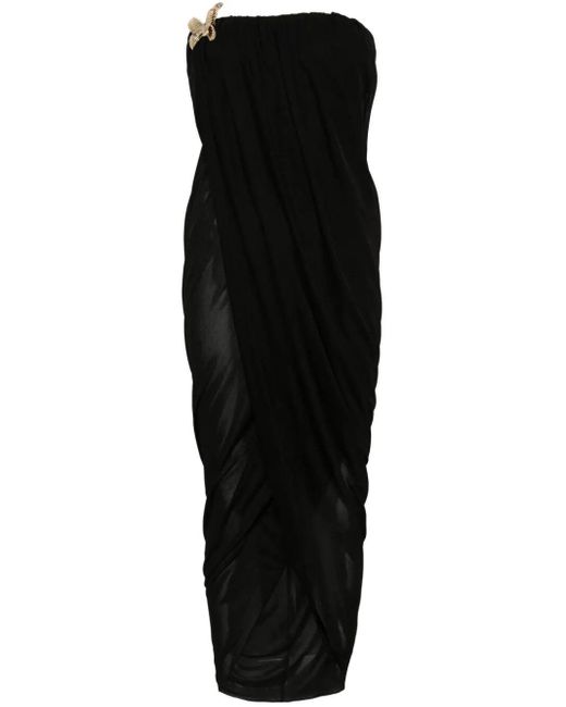 Blumarine Black 4A092A Dress Bustier Sable`