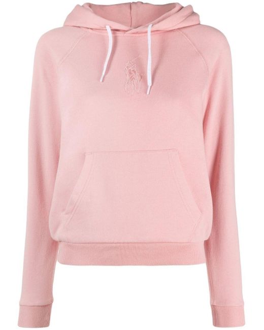 Polo Ralph Lauren Classic Hoodie in Pink | Lyst