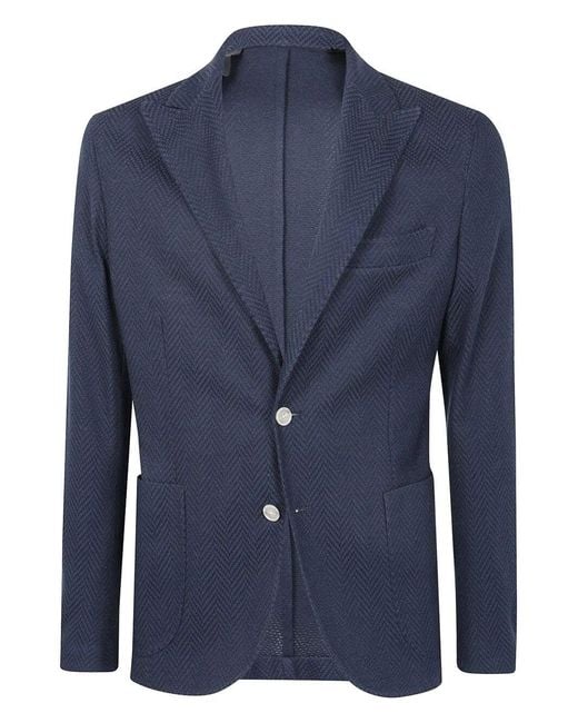 Barba Napoli Blue Dynamic Stretch Jacket for men