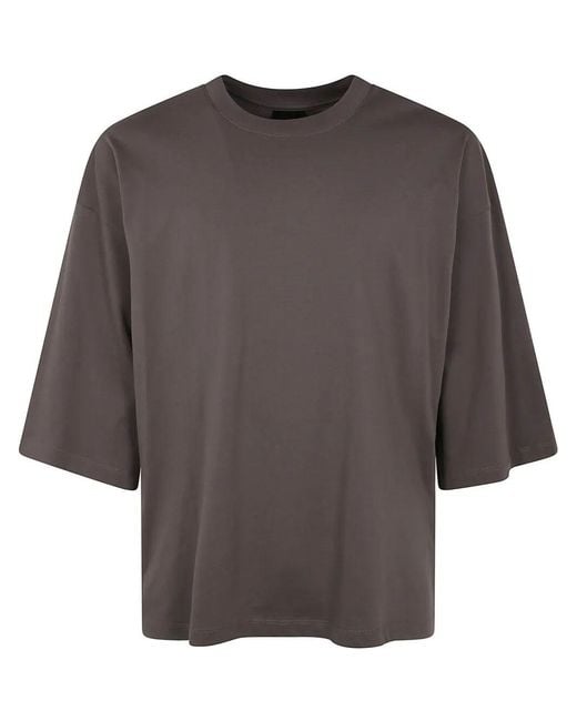 Thom Krom Gray Oversized T-Shirt for men