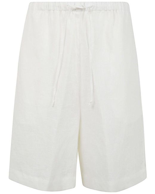 Liviana Conti White Coulisse Shorts