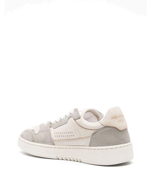 Axel Arigato White Dice Lo Suede Panelled Sneakers