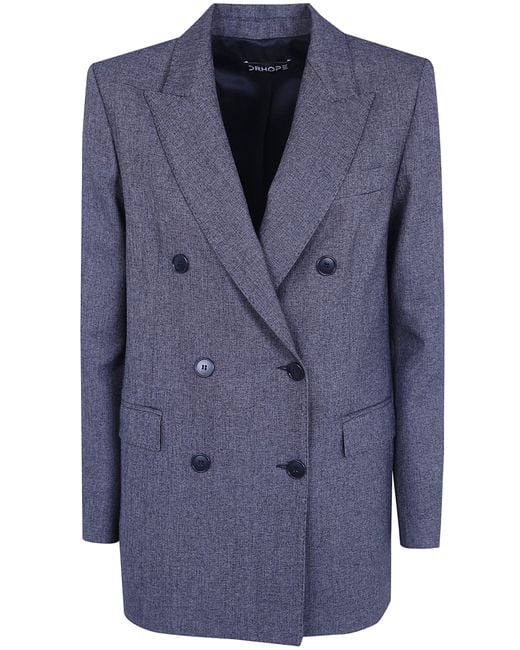 DR. HOPE Blue Jacket Double Breasted Blazer