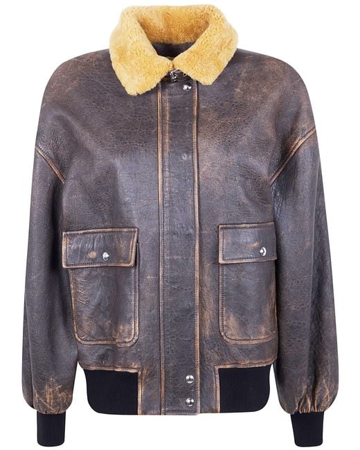 Khaite Black "Sandor" Leather Jacket