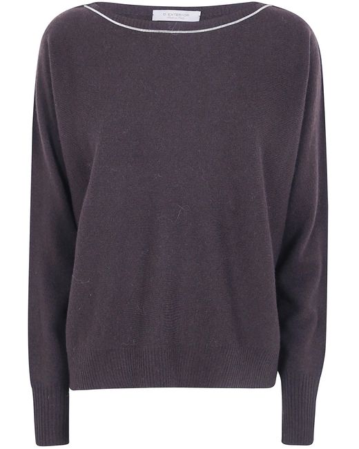 D.exterior Blue D. Exterior Sweater Round Neck "63115 13Caf Coffee"