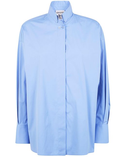 Semicouture Blue Classic Shirt