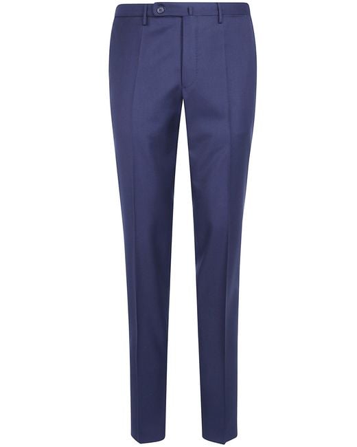 Incotex Blue Pants Regular Fit "Classic Regular Chino" for men
