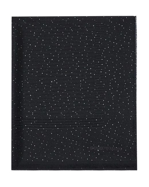 Scarf Con Glitter di Emporio Armani in Black