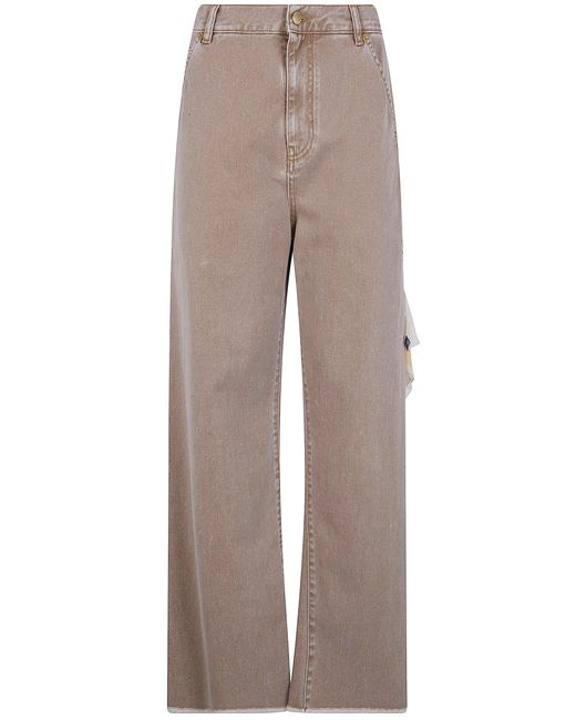 DARKPARK White "Sienna" Loose Side Split Denim