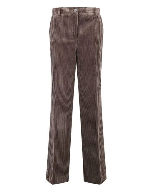 P.A.R.O.S.H. Brown P. A.R. O.S. H. Wide Leg Courduroy Trousers