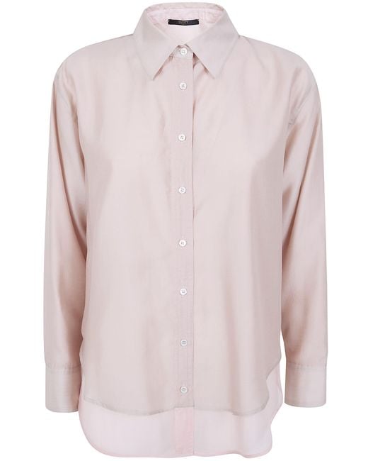 Seventy Pink Voile Lyocell Bicolor Reversible Shirt
