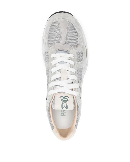 PREMIATA SNEAKERS White Mased Bi Material Sneakers
