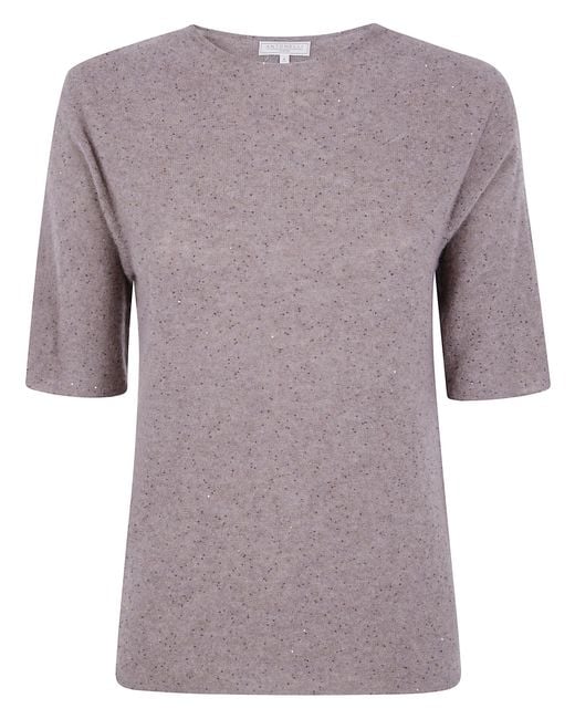 Antonelli Purple Sweater Round Neck "Fiemme"