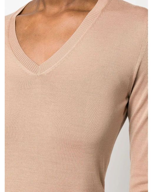 GOES BOTANICAL Pink Long Sleeves V Neck Sweater
