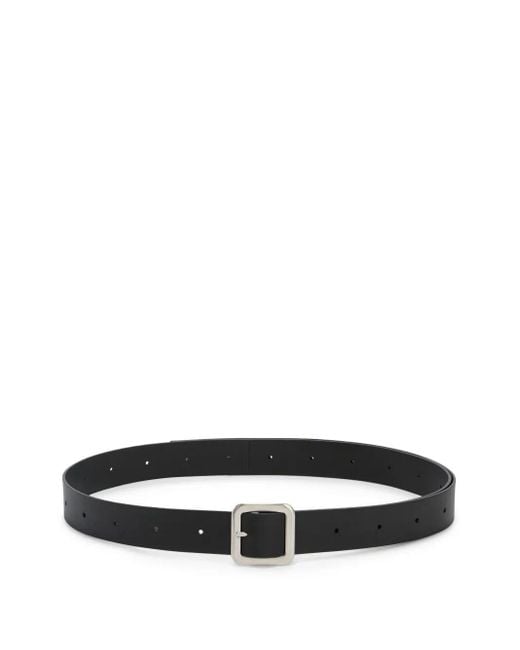Jil Sander White Flat Square Belt "Ls 3.5Cm" for men