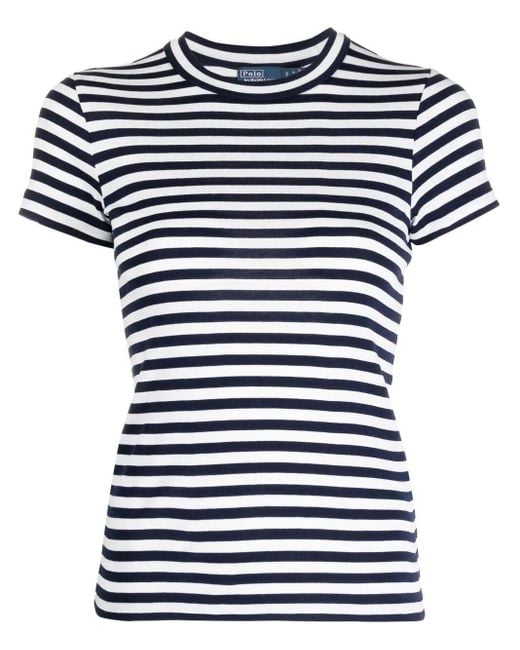 Polo Ralph Lauren Blue Striped Cotton-jersey T-shirt