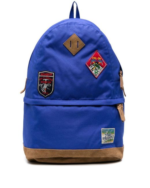 Polo Ralph Lauren Blue Ranger Logo-patch Backpack for men