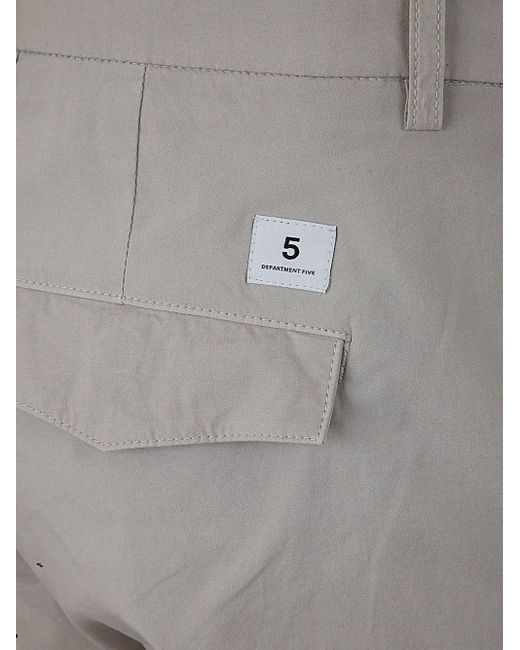 Department 5 Gray Prince Crop Chino Trousers for men