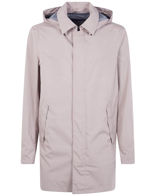 Herno Natural Singlebreasted Carcoat Fuctional for men