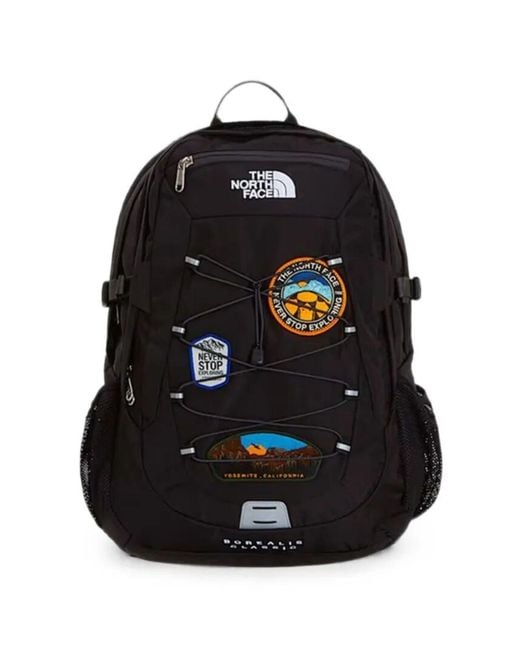 The North Face Black Backpack Main Compartment "Borealis Classic Patch"