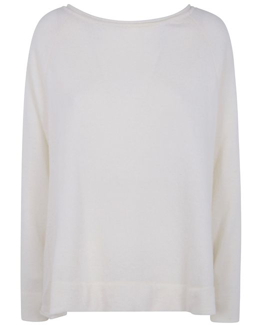 Knit Knit White Sweater Reglan Sleeves