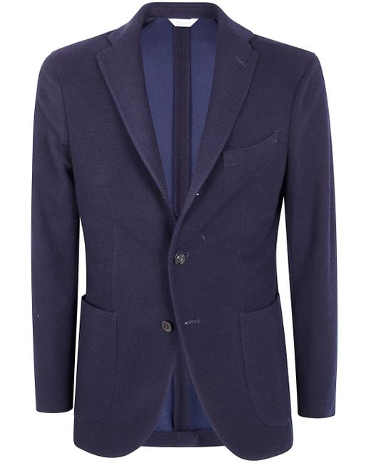 Boglioli Blue Jacket for men