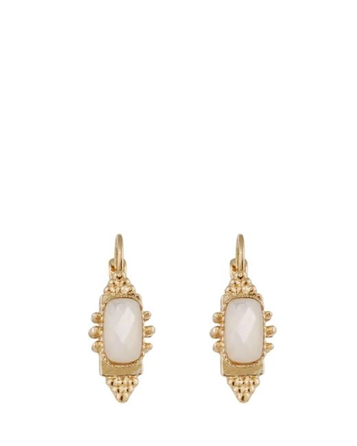 Gas Bijoux Metallic Earrings "Serti Talisman"
