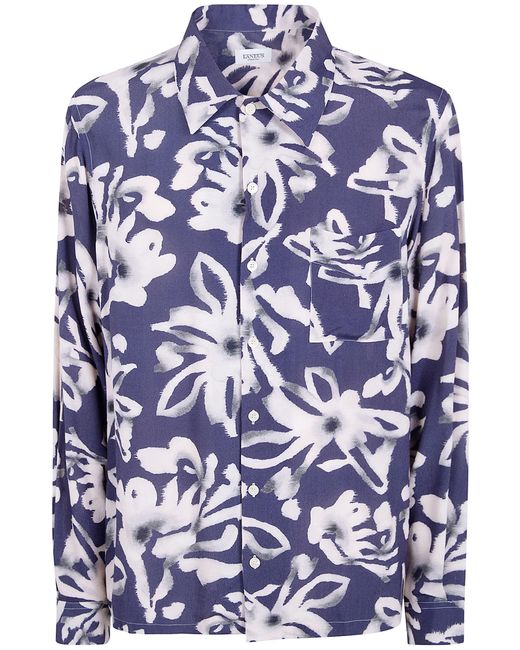 Laneus White Boxy Fit Shirt for men