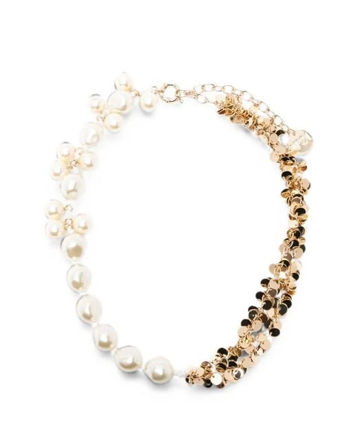 Collana Multicolore Pearl" di N°21 in Metallic