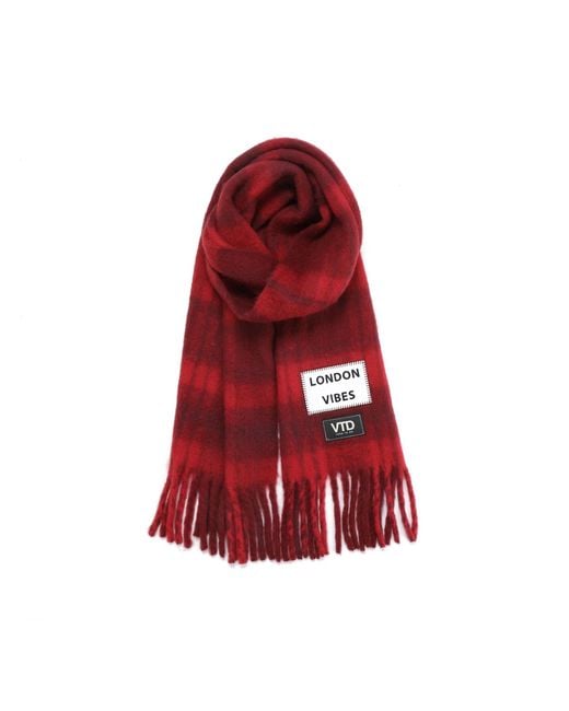 Verb to Do Red "New York Vibes" Scarf