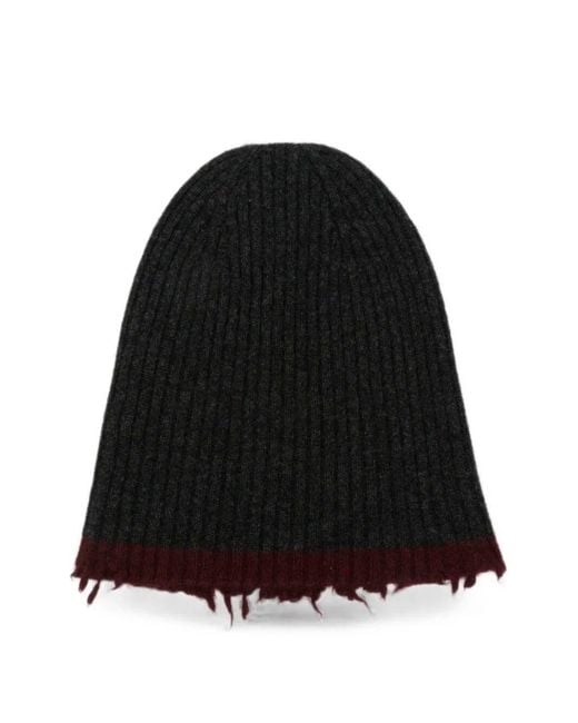 Uma Wang Black Hat Cashmere "Sofia"