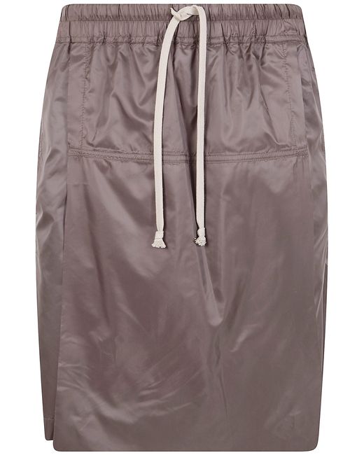 RICK OWENS MONCLER Brown Kiltshorts
