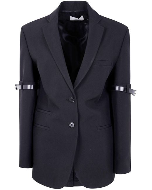 Coperni Black Logo Belted Blazer