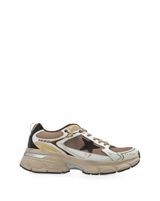 Golden Goose Deluxe Brand White Trainers Mesh Upper And Heel Leather Toe And Spur Tpu Sta for men