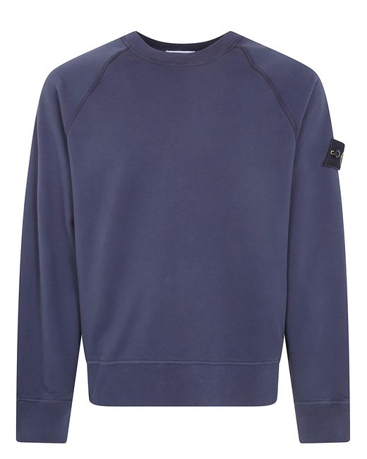 Stone Island Blue Sweatshirt Round Neck "61000" for men
