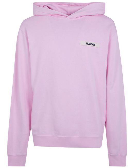 Jacquemus Pink "Le Hoodie Gros Grain" Hoodie Sweatshirt for men