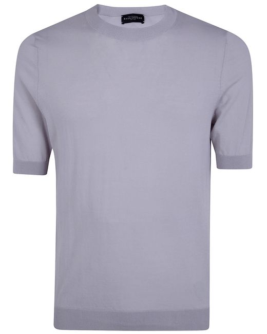 Ballantyne Blue Short Sleeve Pullover for men
