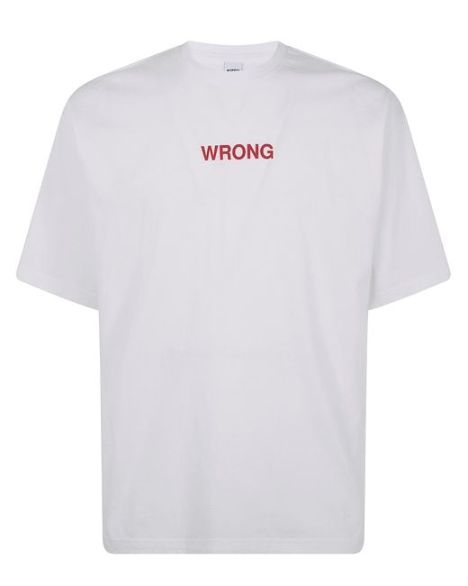 Aspesi White "Wrong" T-Shirt for men