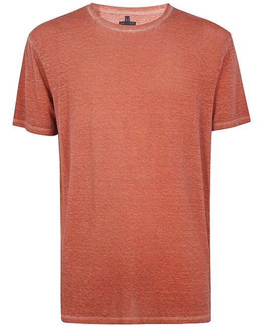 MD75 Orange Linen T-shirt for men