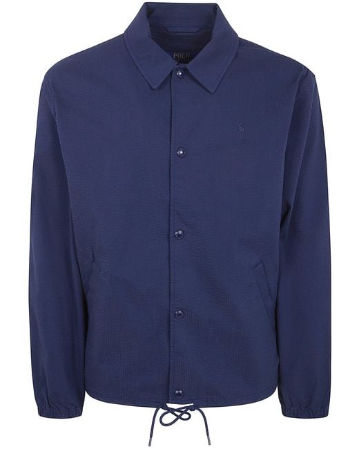 Polo Ralph Lauren Blue Windbreaker Jacket for men