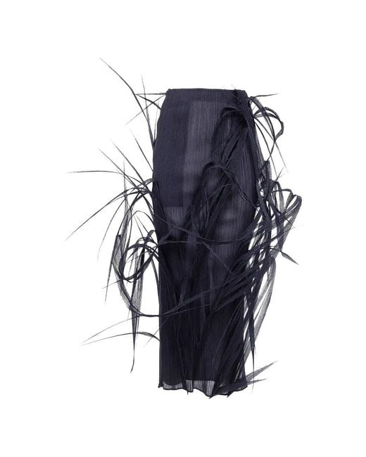 Issey Miyake Blue Urban Jungle Long Skirt