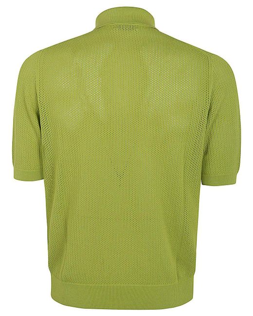 Ballantyne Green Polo Neck Pullover for men