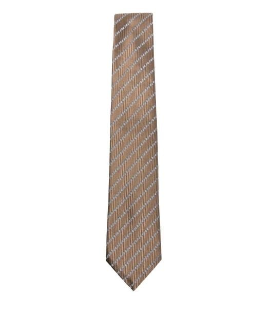 Emporio Armani Natural Micro Stripes Mix Tie for men