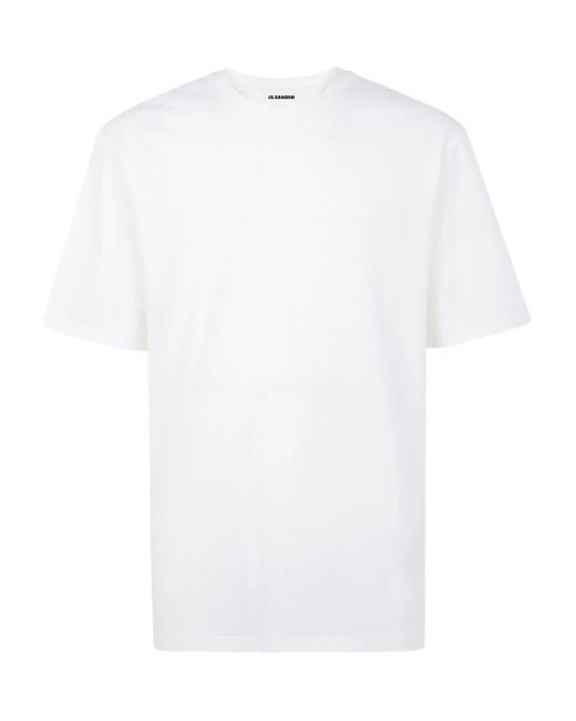 T-Shirt Maniche Corte di Jil Sander in White da Uomo