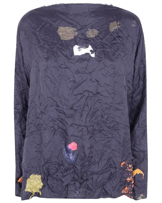 Daniela Gregis Blue Shirt "Lunedi"